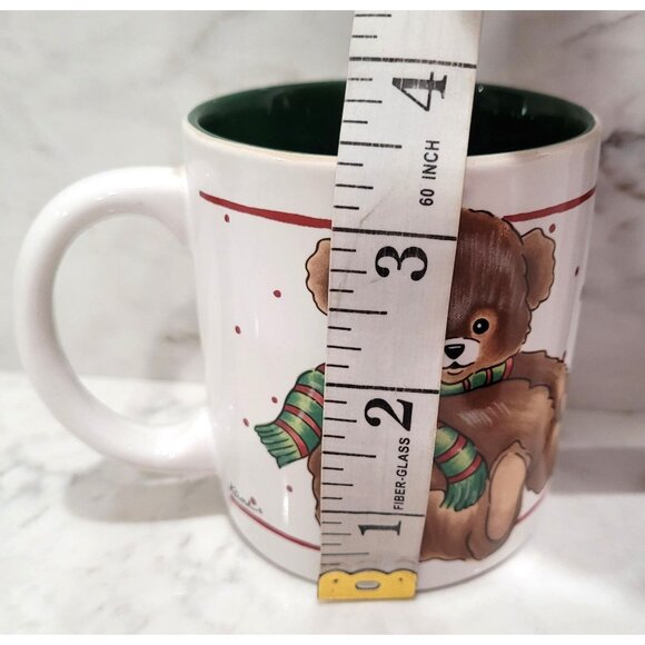 Vintage K.I.C. Teddy Bear Christmas Coffee Mug 10 FL oz Made in Korea - Picture 8 of 8